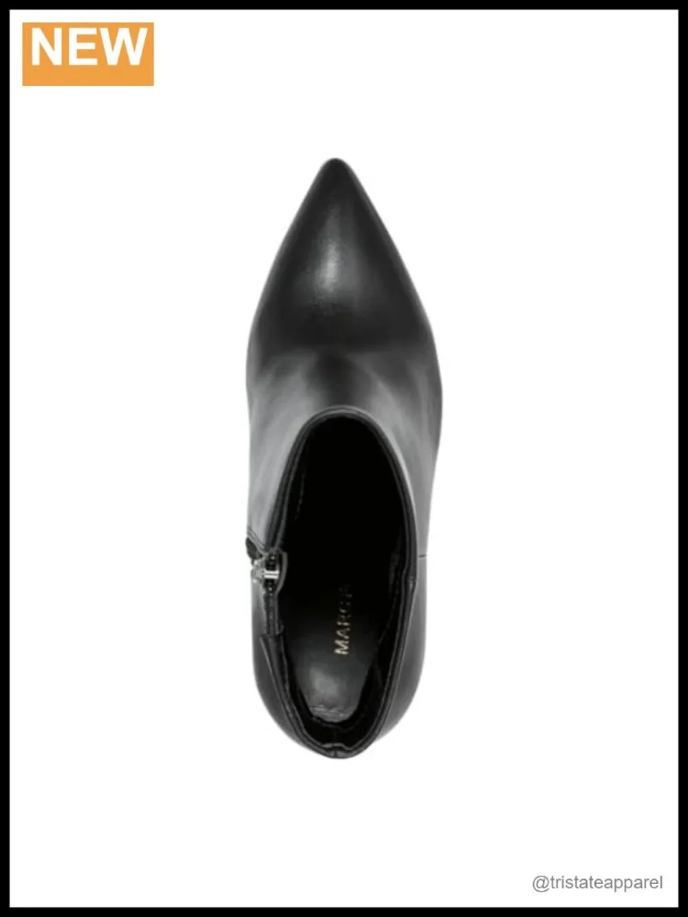 Leather Ankle Booties Block Heel Pointed Toe